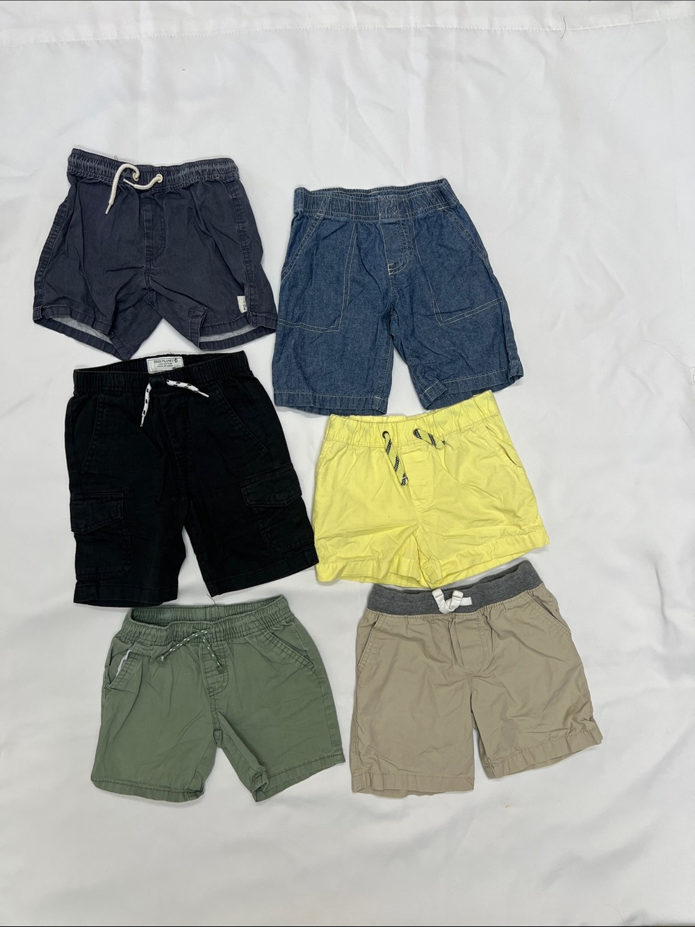 4T boys Kids Casual ElasticWaist Shorts 100%cotton bundle set lot toddler summer